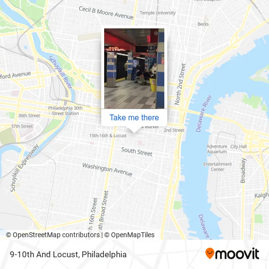 Mapa de 9-10th And Locust