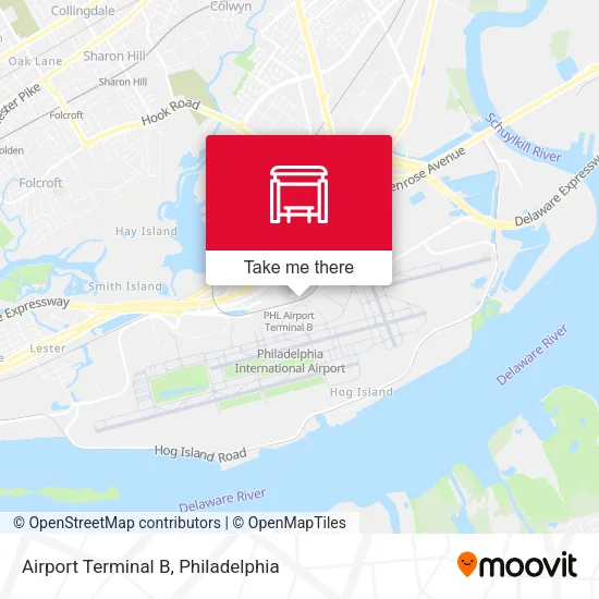 Airport Terminal B map