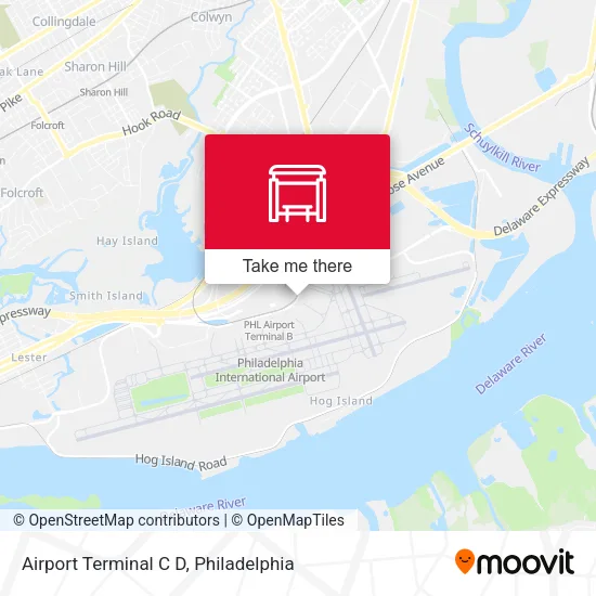 Airport Terminal C D map