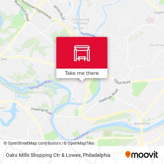 Oaks Mills Shopping Ctr & Lowes map