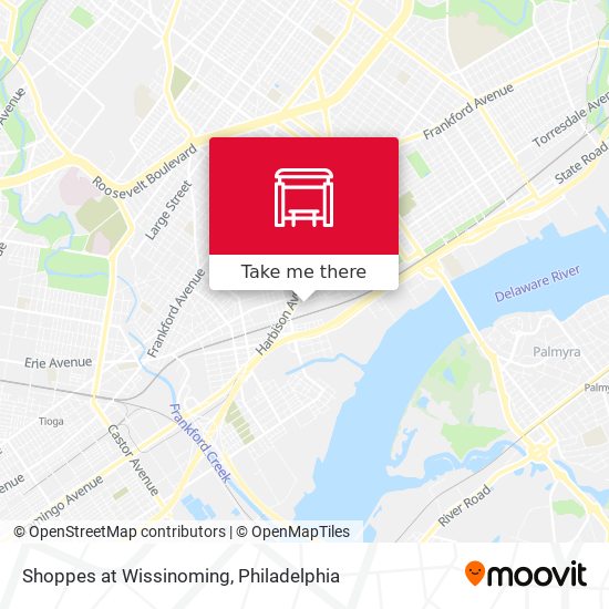 Mapa de Shoppes at Wissinoming