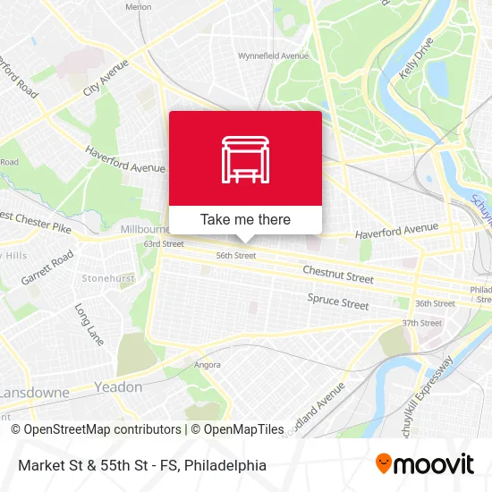 Market St & 55th St - FS map