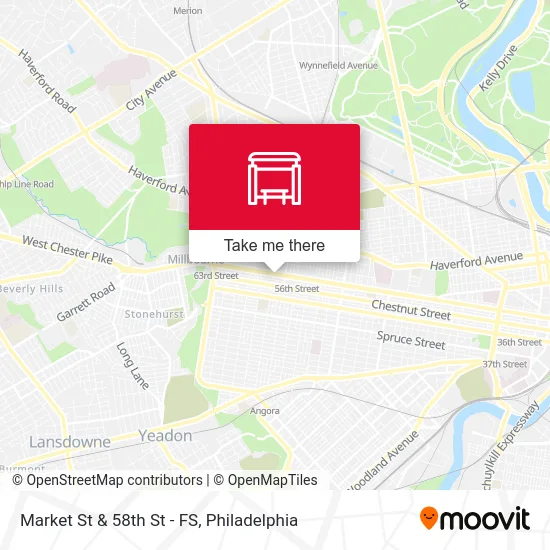 Market St & 58th St - FS map