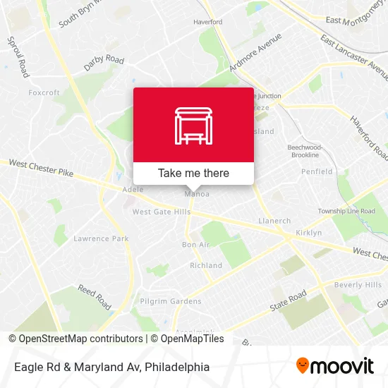 Eagle Rd & Maryland Av map