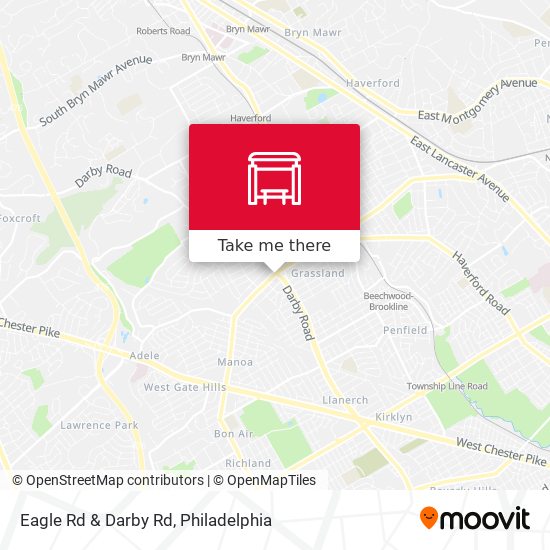Eagle Rd & Darby Rd map