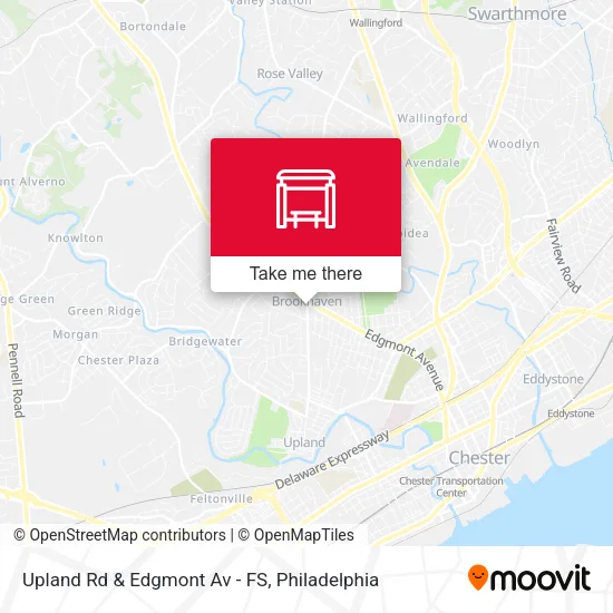Upland Rd & Edgmont Av - FS map