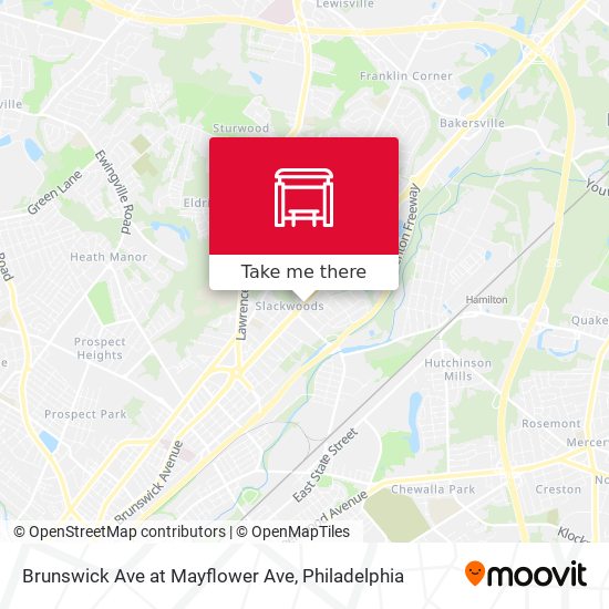 Mapa de Brunswick Ave at Mayflower Ave