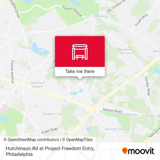 Hutchinson Rd at Project Freedom Entry map