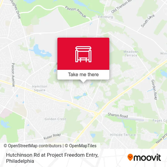 Hutchinson Rd at Project Freedom Entry map
