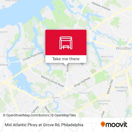 Mapa de Mid Atlantic Pkwy at Grove Rd