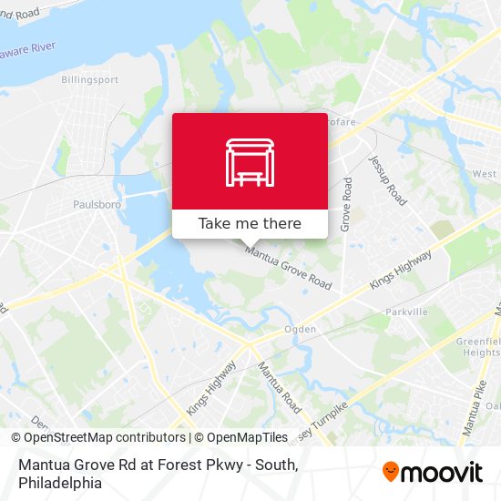 Mantua Grove Rd at Forest Pkwy - South map