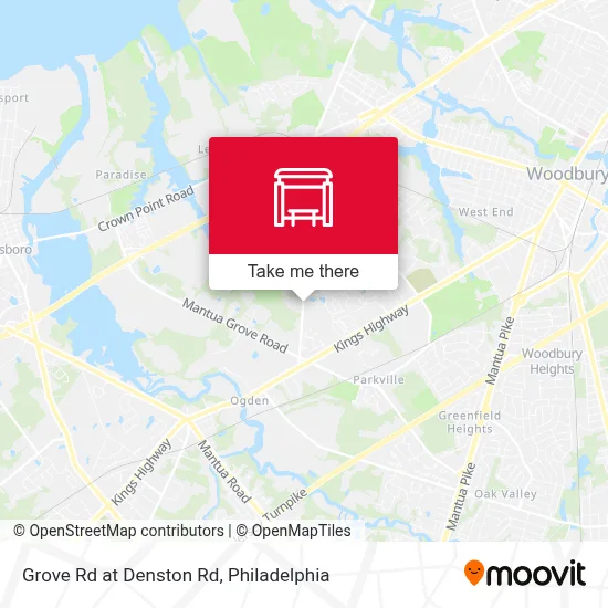 Grove Rd at Denston Rd map