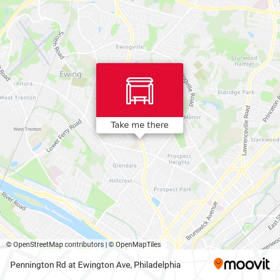 Pennington Rd at Ewington Ave map