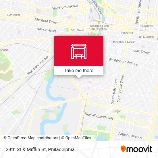 29th St & Mifflin St map