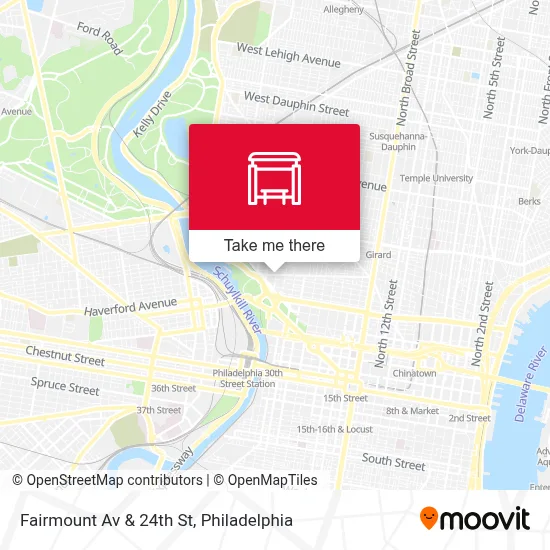 Fairmount Av & 24th St map
