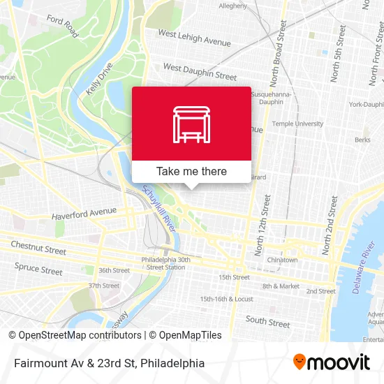 Fairmount Av & 23rd St map