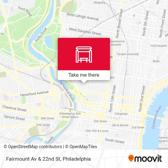 Fairmount Av & 22nd St map