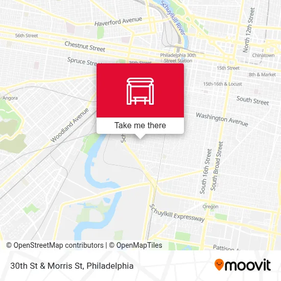 30th St & Morris St map