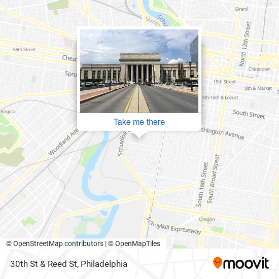 30th St & Reed St map