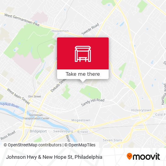 Johnson Hwy & New Hope St map
