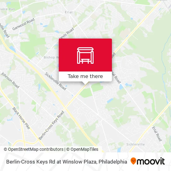 Berlin-Cross Keys Rd at Winslow Plaza map