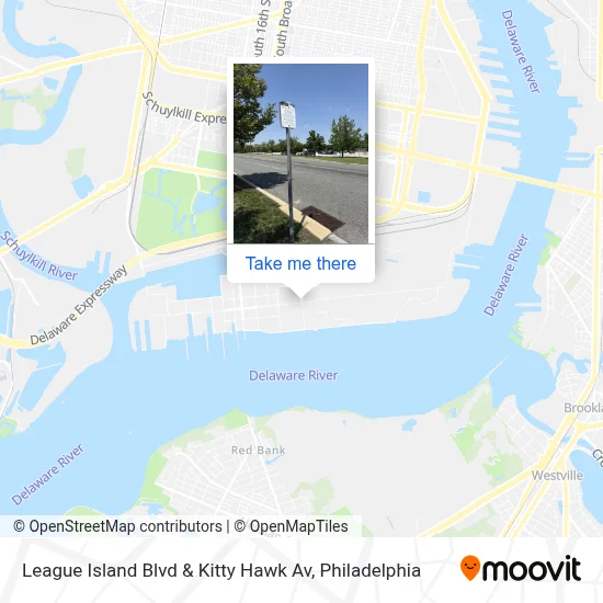 League Island Blvd & Kitty Hawk Av map