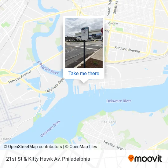 21st St & Kitty Hawk Av map