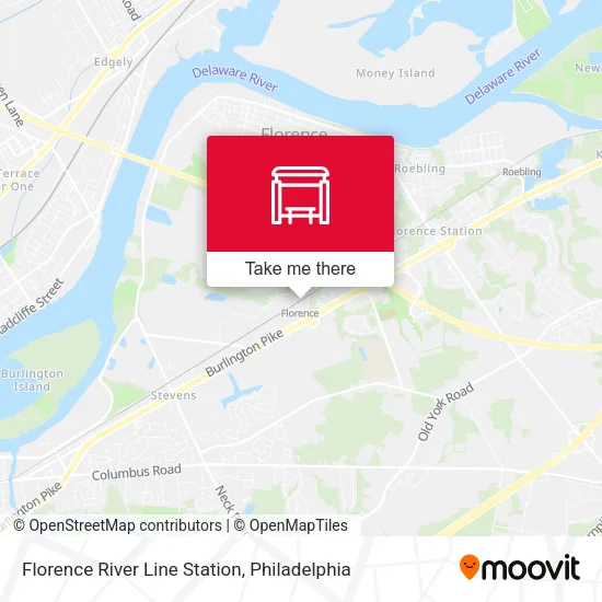 Mapa de Florence River Line Station