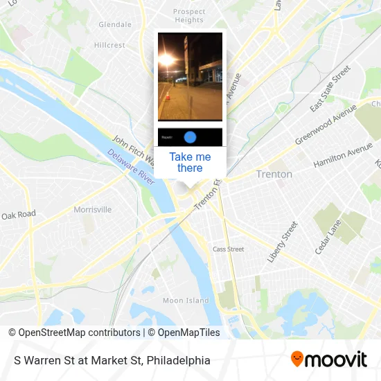 S Warren St at Market St map