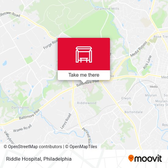 Riddle Hospital map