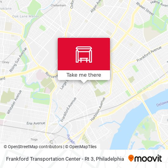 Mapa de Frankford Transportation Center - Rt 3