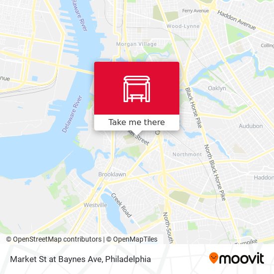 Mapa de Market St at Baynes Ave