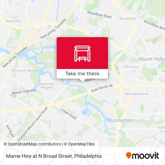 Marne Hwy at N Broad Street map