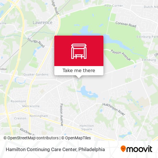 Hamilton Continuing Care Center map