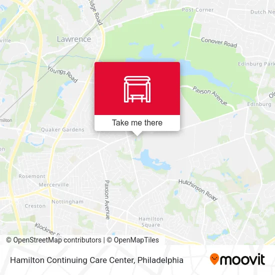 Mapa de Hamilton Continuing Care Center