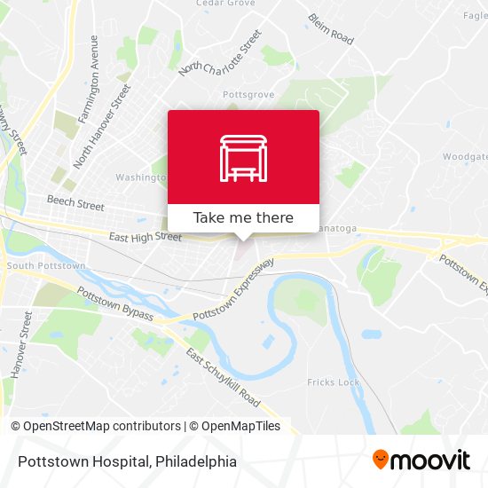 Pottstown Hospital map