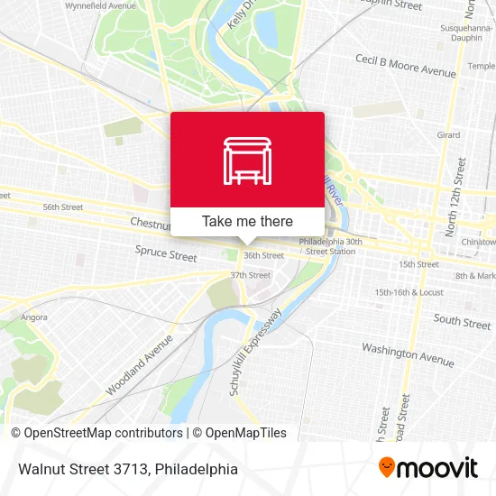 Walnut Street 3713 map
