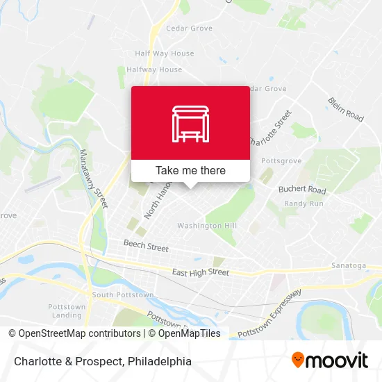 Charlotte & Prospect map