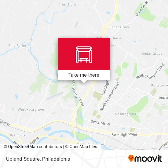 Upland Square map