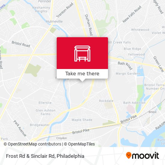 Frost Rd & Sinclair Rd map