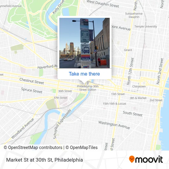 Market St at 30th St map