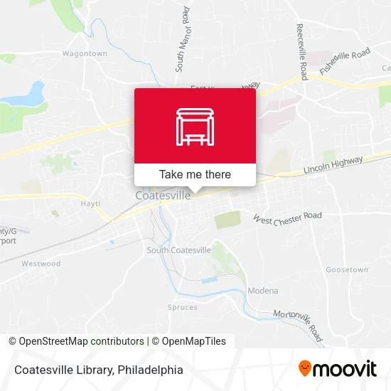 Coatesville Library map