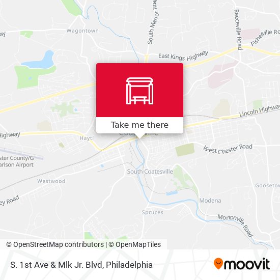 S. 1st Ave & Mlk Jr. Blvd map