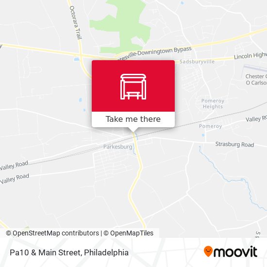 Pa10 & Main Street map