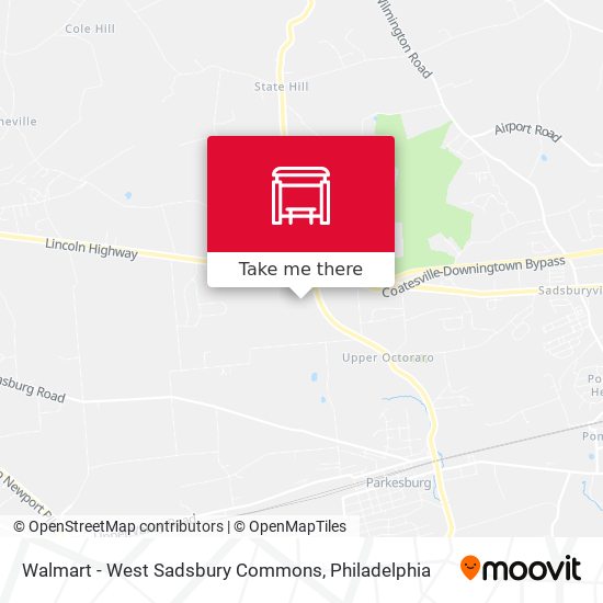 Mapa de Walmart - West Sadsbury Commons