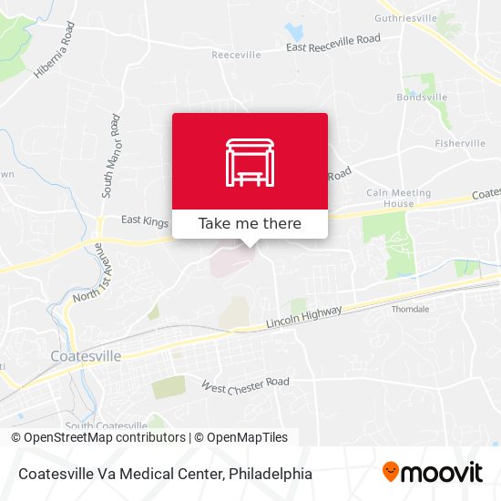 Coatesville Va Medical Center map