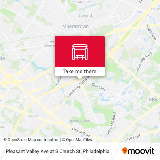 Mapa de Pleasant Valley Ave at S Church St