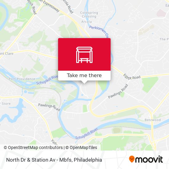 North Dr & Station Av - Mbfs map