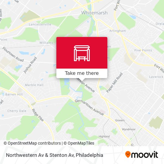 Mapa de Northwestern Av & Stenton Av