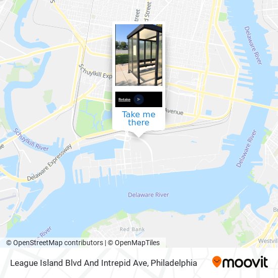 League Island Blvd And Intrepid Ave map